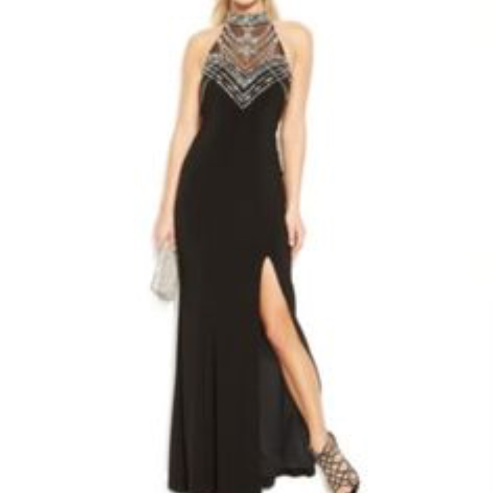 ⚠️ Joanna Chen Black Maxi Dress Size 12 - Picture 1 of 8
